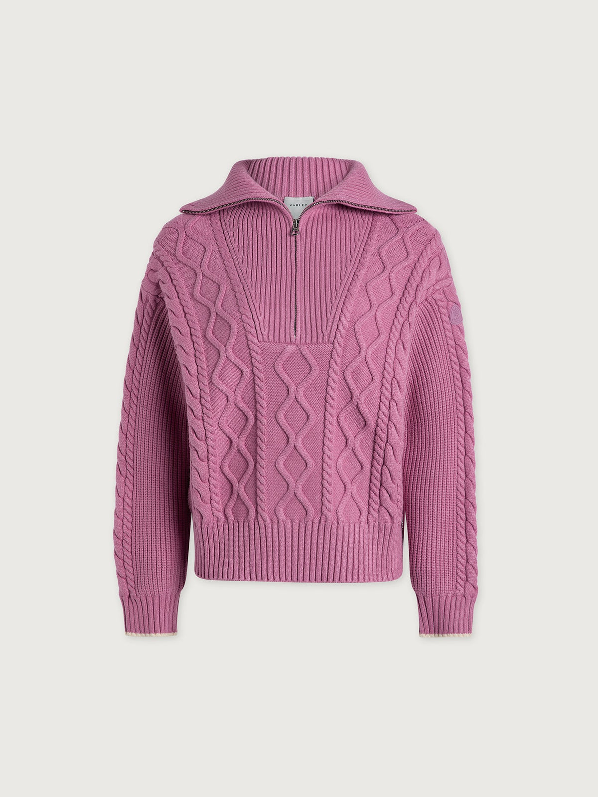 Didi Relaxed Cable Half Zip Knit | Varley Exclusive