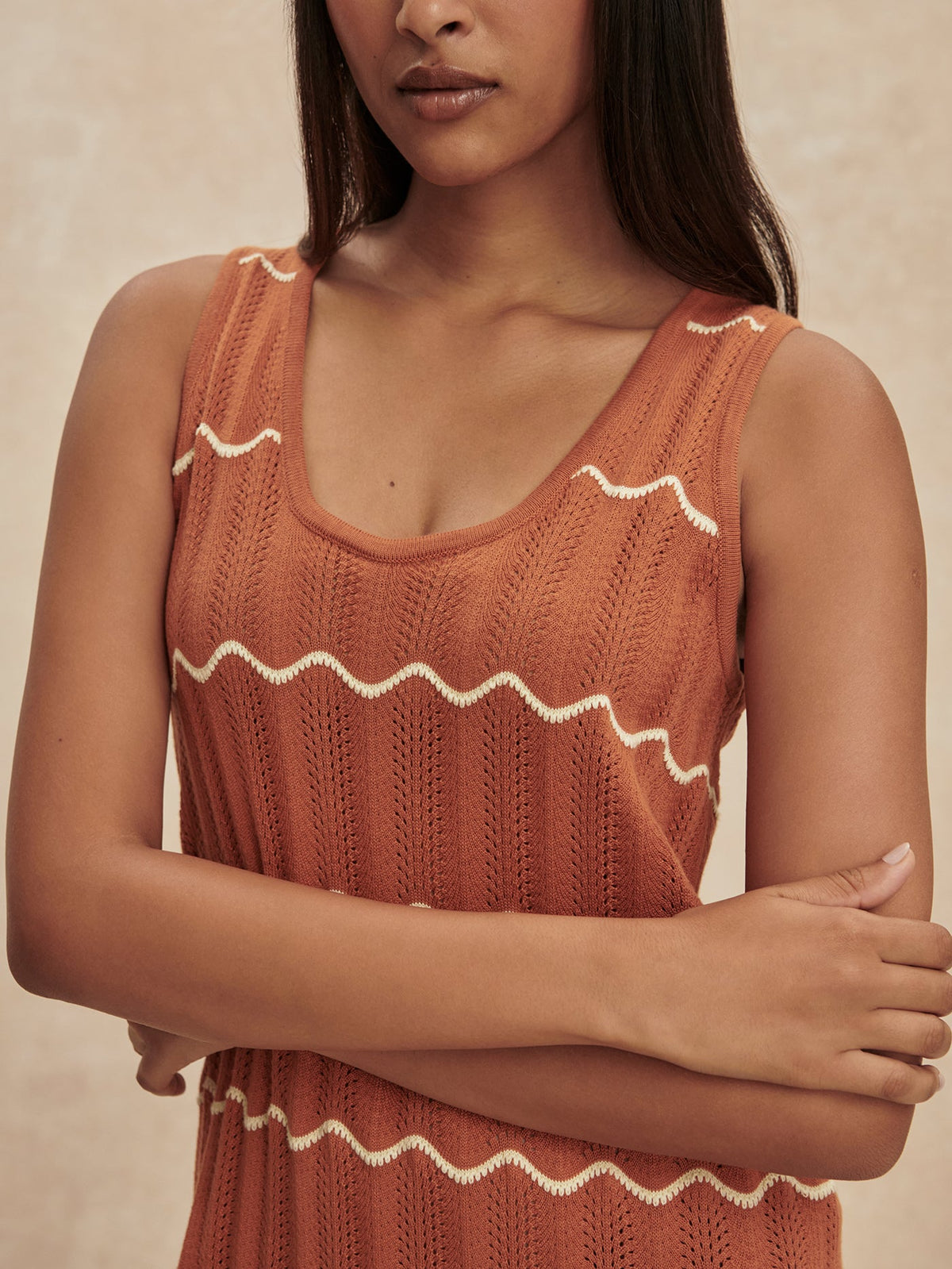 Yuna Scallop Knit Dress | Varley Best Price