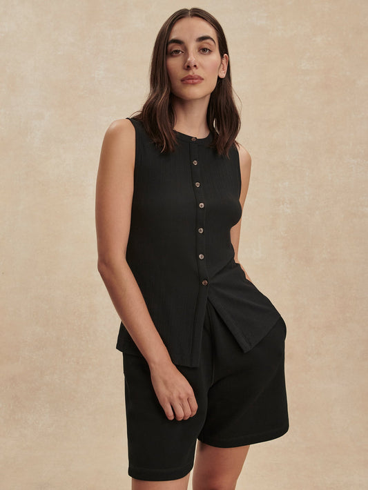 Latia Button Through Tank Top | Varley Special Offer