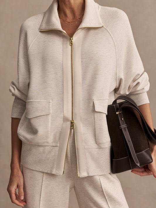 Roxbury Zip-Through Sweat | Varley Us | Varley Latest
