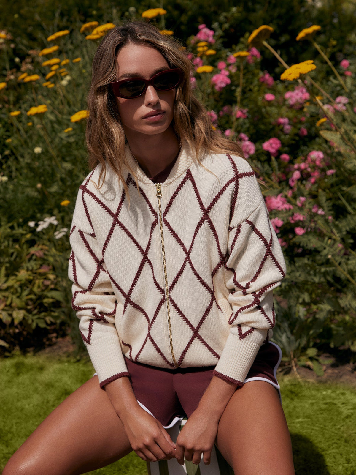 Nile Diamond Knit Jacket | Varley Latest