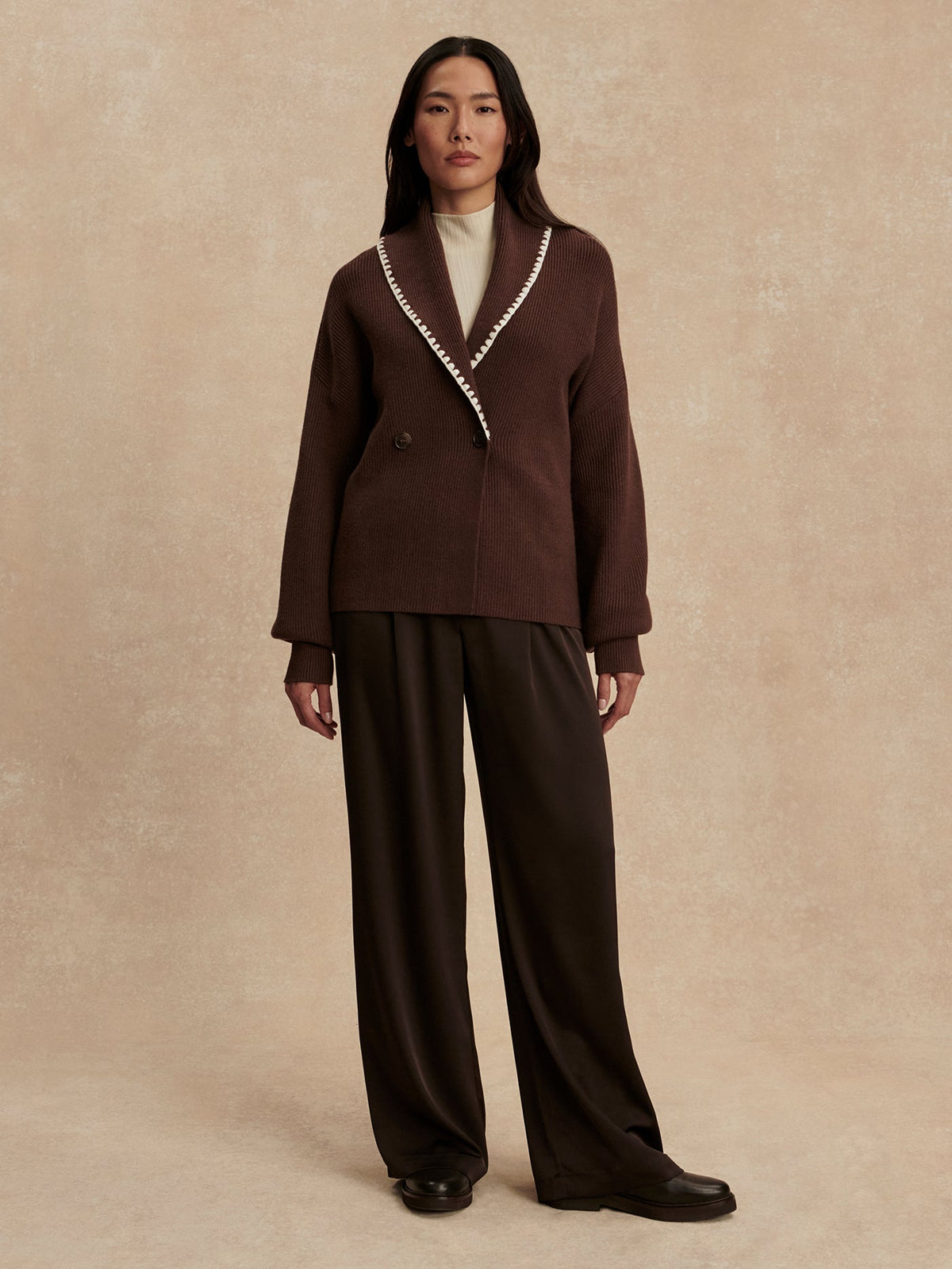 Totley Shawl Collar Knit | Varley Everyday