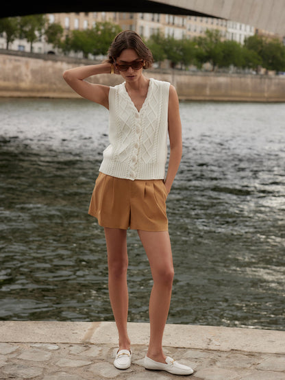 Tatyana Cable Knit Vest | Varley Best Price