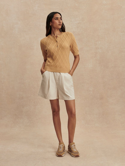 Merryn Diamond Knit Top | Varley Exclusive