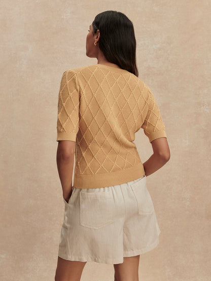 Merryn Diamond Knit Top | Varley Exclusive