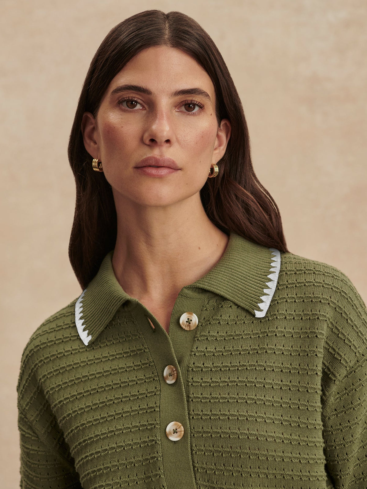 Guilia Polo Knit Top | Varley Essential