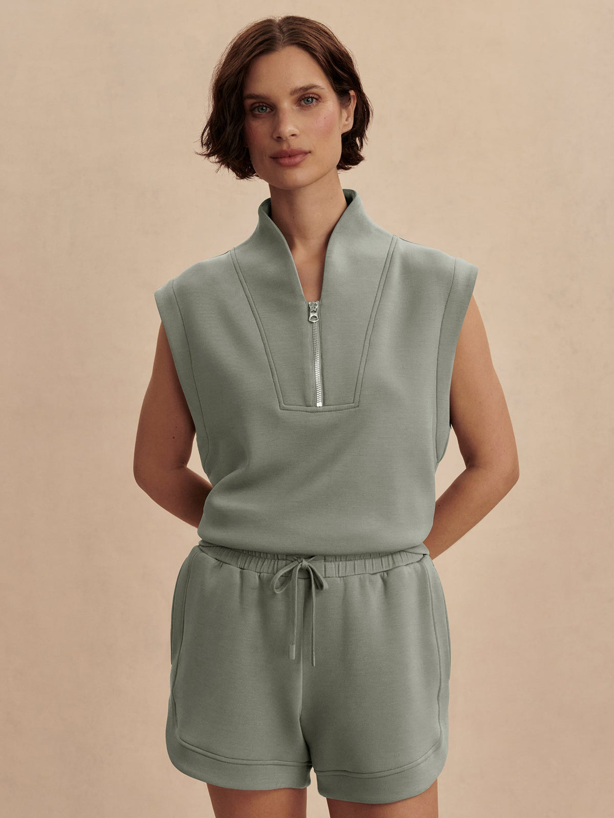 Loretta Half-Zip Sleeveless Sweat | VARLEY US | Varley Hot Sale