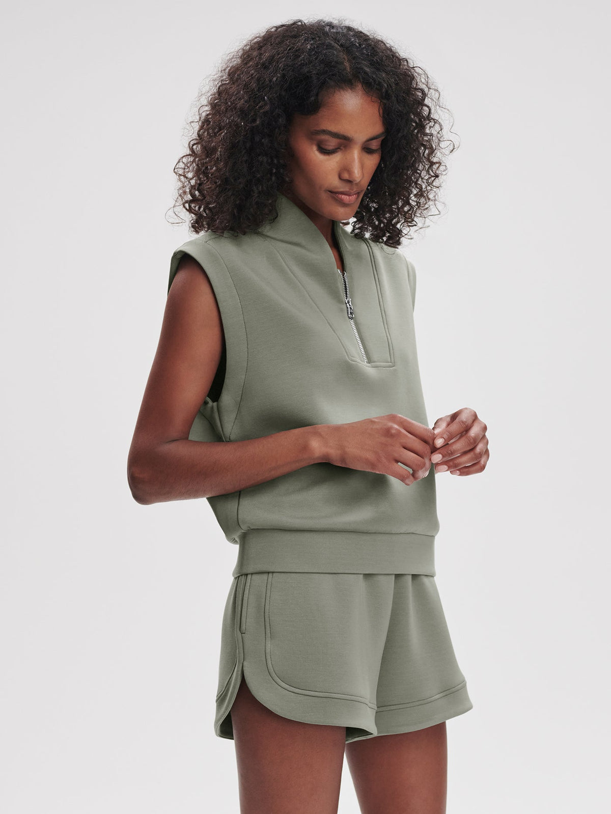 Loretta Half-Zip Sleeveless Sweat | VARLEY US | Varley Hot Sale