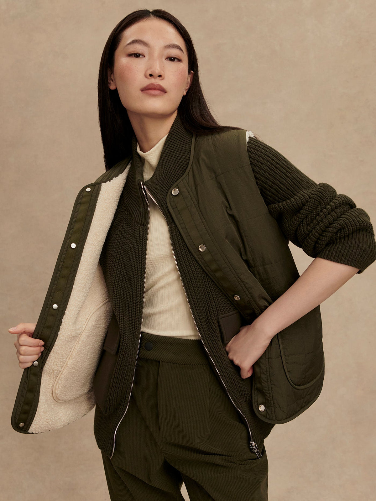 Audrea Reversible Gilet | Varley Exclusive