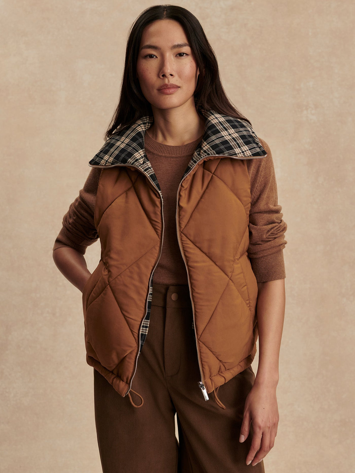 Miya Reversible Gilet | Varley Exclusive