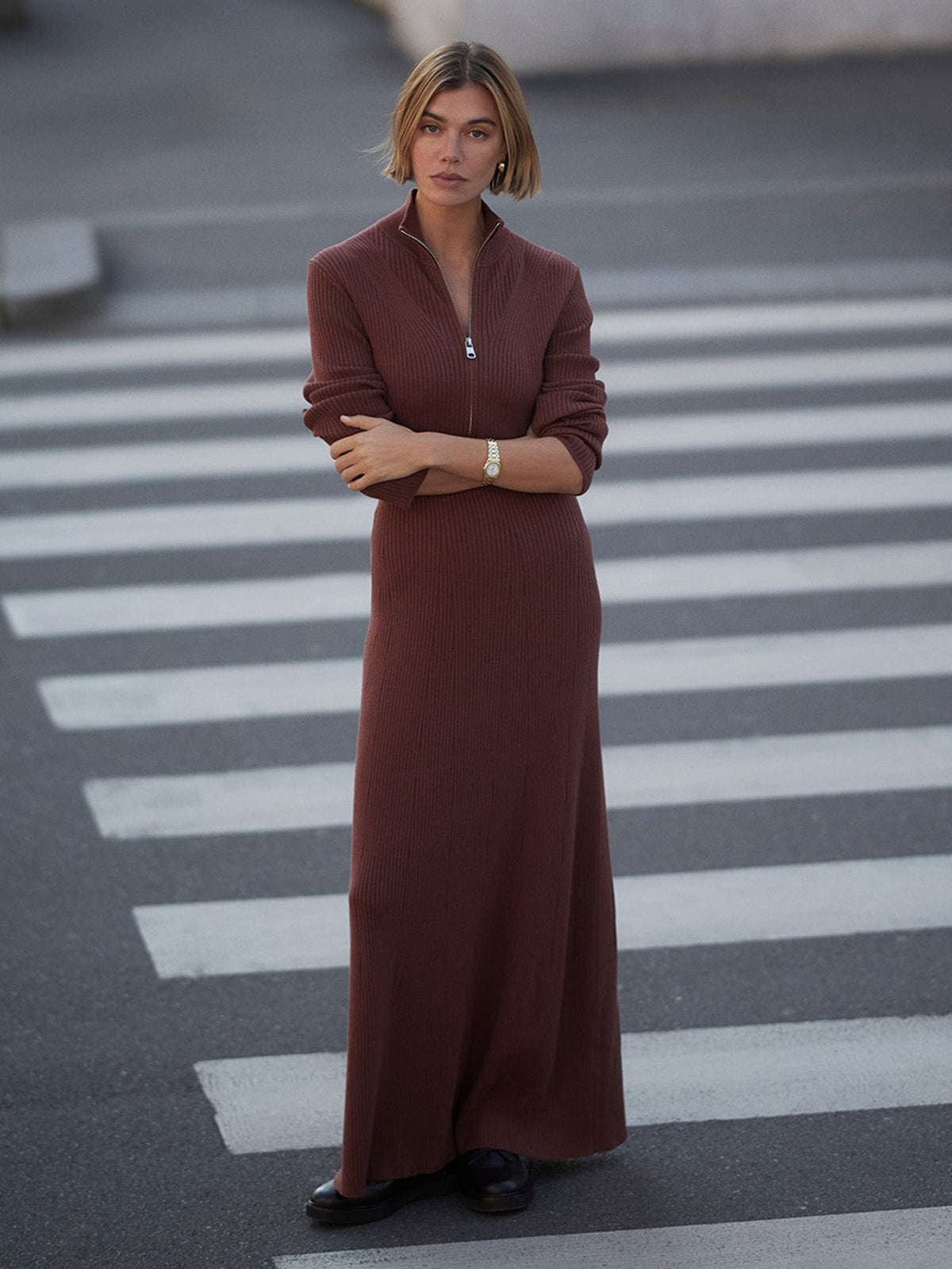 Burnet Zip Knit Maxi Dress | Varley Value