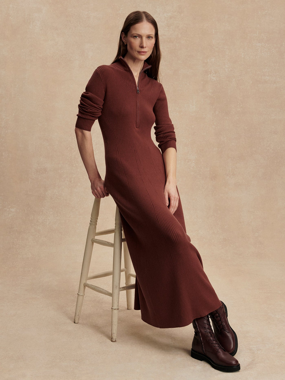 Burnet Zip Knit Maxi Dress | Varley Value