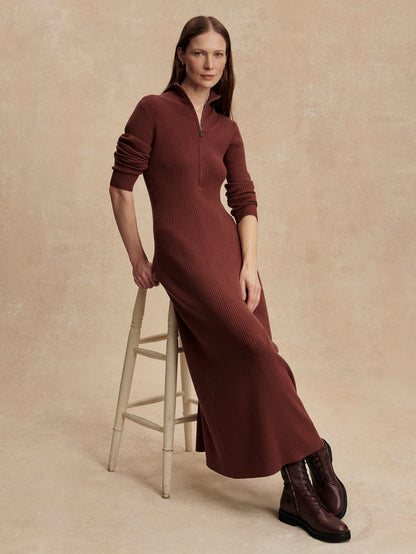 Burnet Zip Knit Maxi Dress | Varley Value