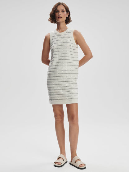 Mindy Contrast Stitch Knit Dress | Varley Trending