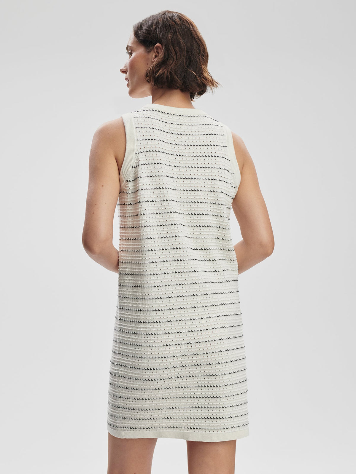 Mindy Contrast Stitch Knit Dress | Varley Trending