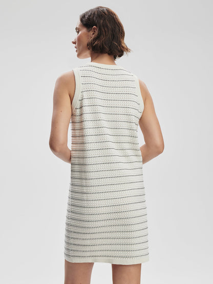 Mindy Contrast Stitch Knit Dress | Varley Trending
