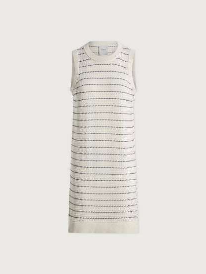 Mindy Contrast Stitch Knit Dress | Varley Trending