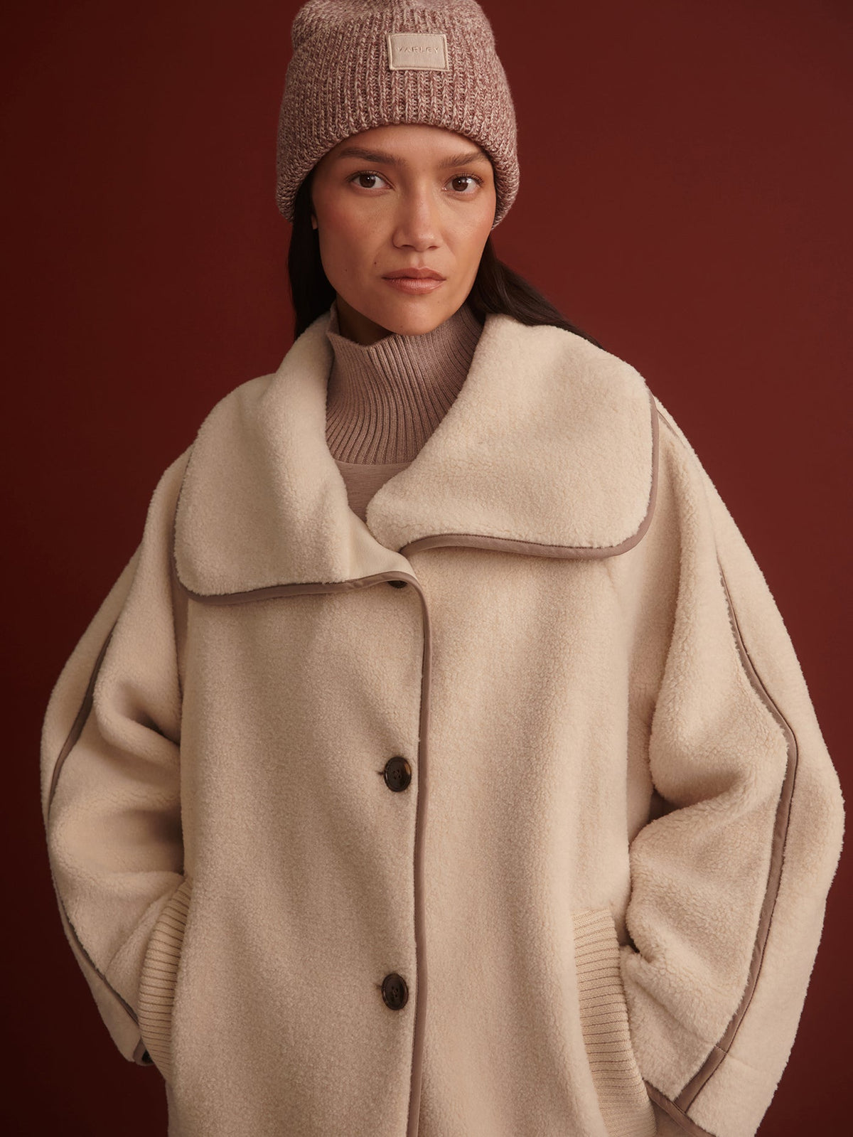 Clemence Sherpa Coat | Varley Smart Buy