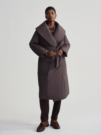 Ana Long Wrap Coat | Varley Best Seller