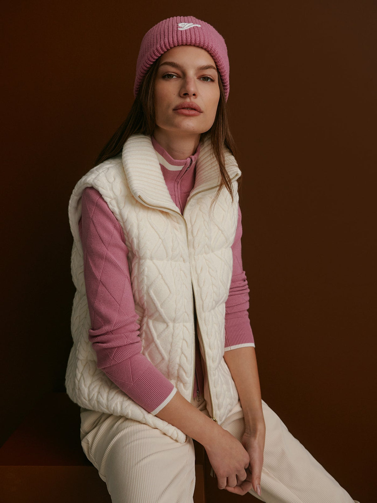 Irina Cable Knit Gilet | Varley Best Price