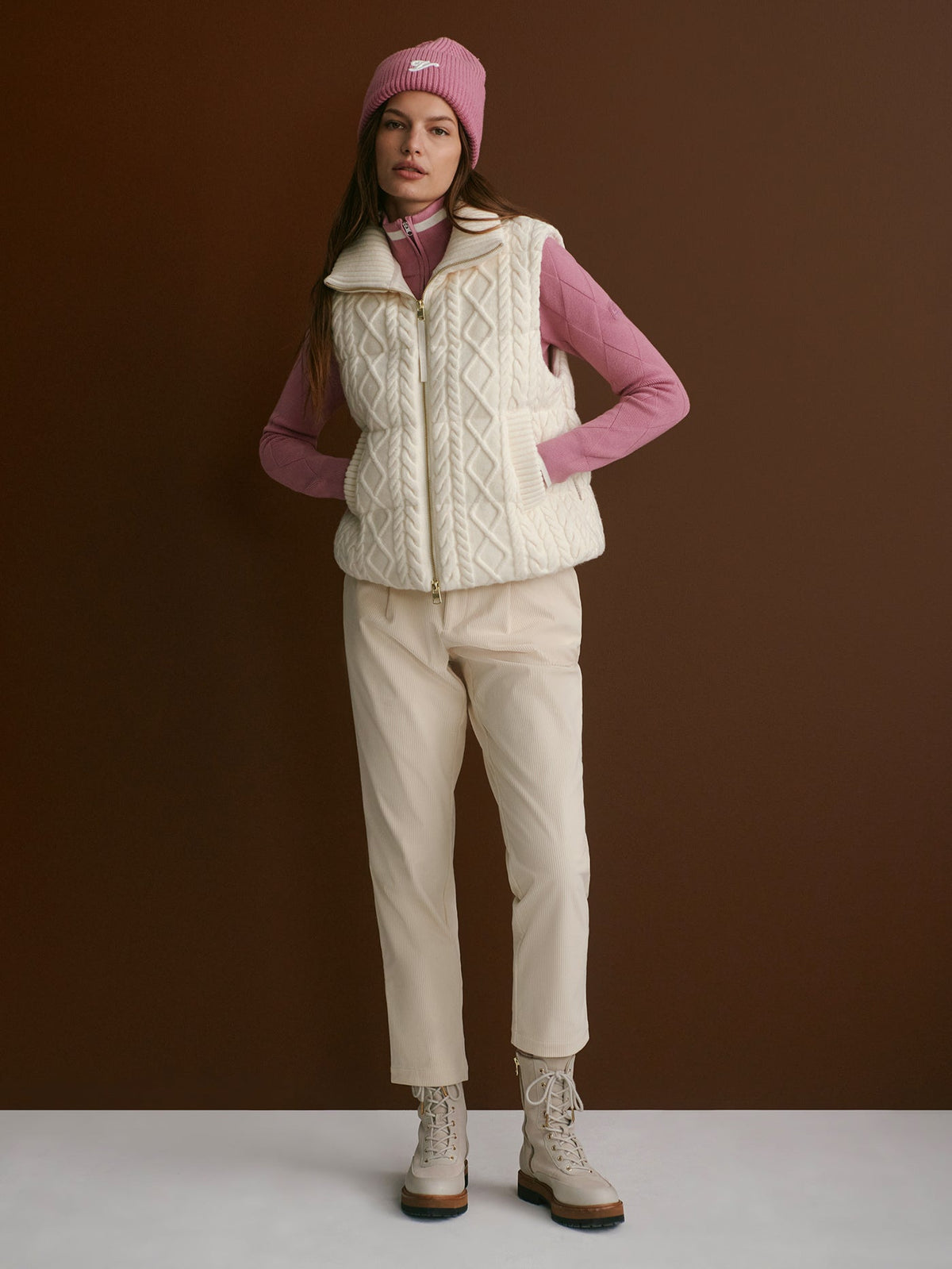 Irina Cable Knit Gilet | Varley Best Price