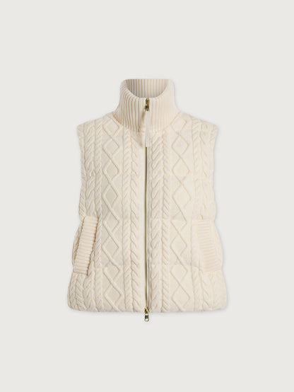Irina Cable Knit Gilet | Varley Best Price