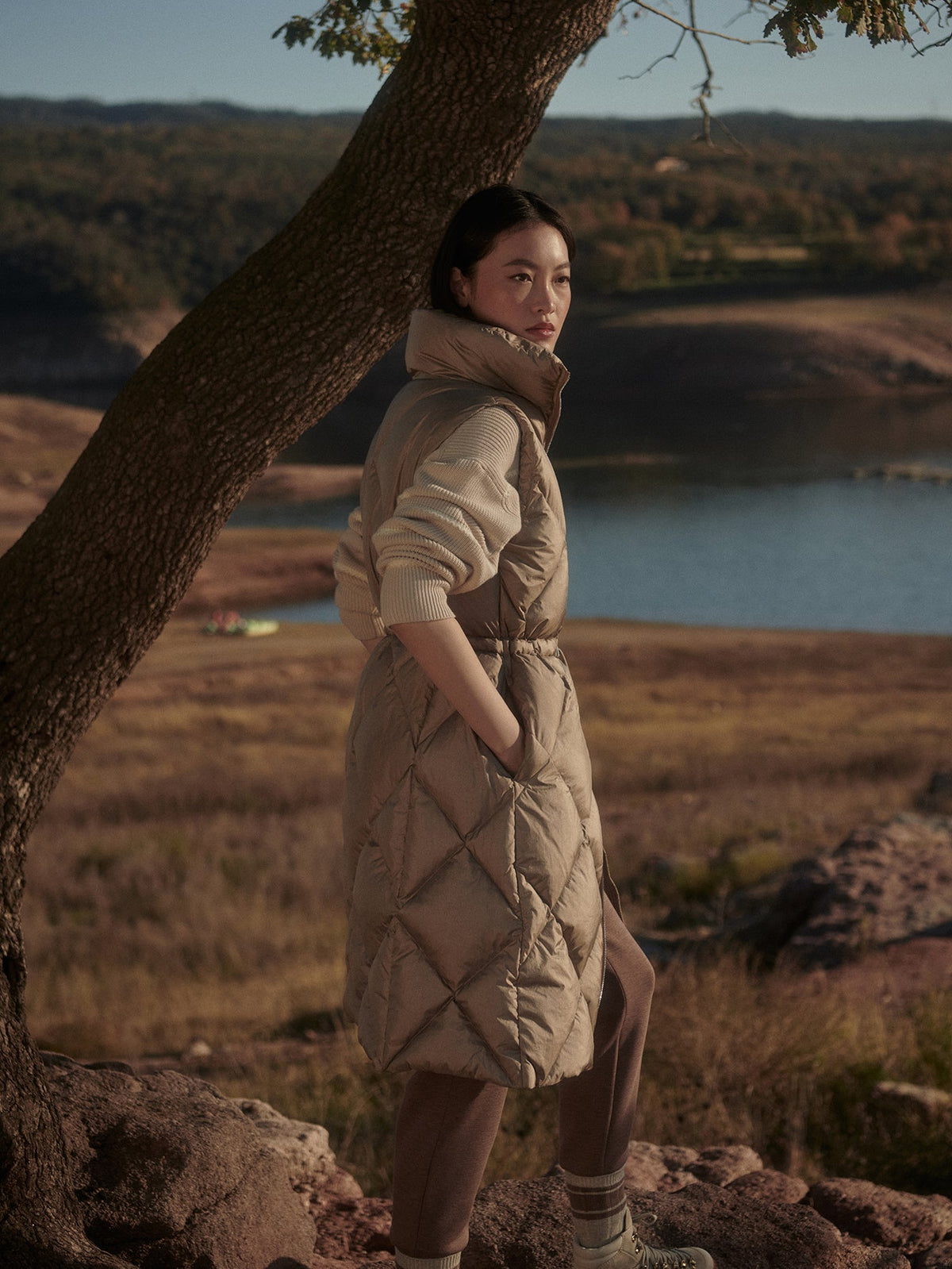 Navine Long Down Gilet | Varley Special Offer