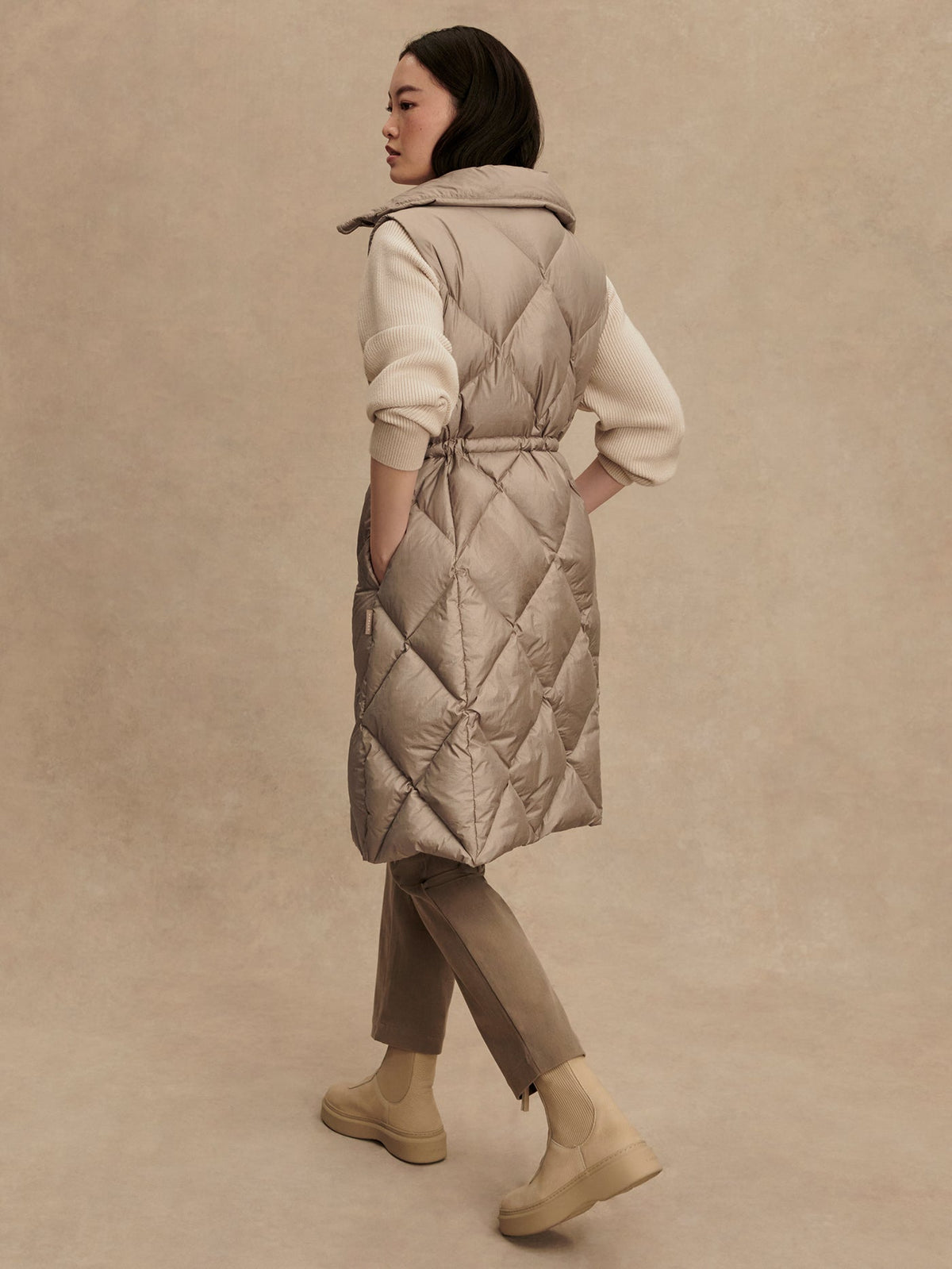 Navine Long Down Gilet | Varley Special Offer