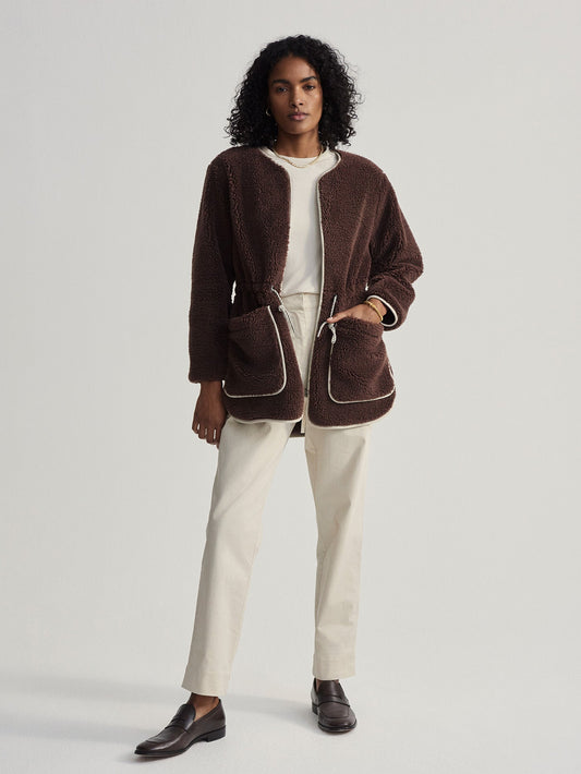 Angelina Sherpa Coat | Varley Trending