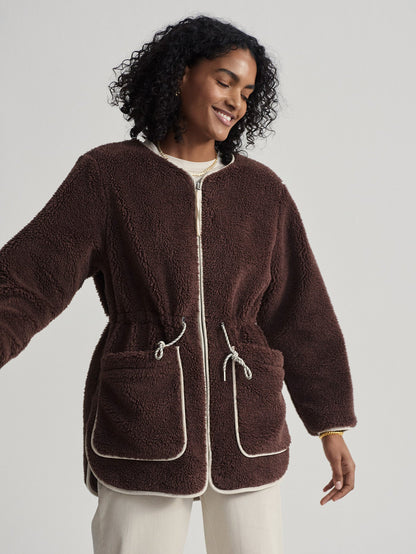 Angelina Sherpa Coat | Varley Trending