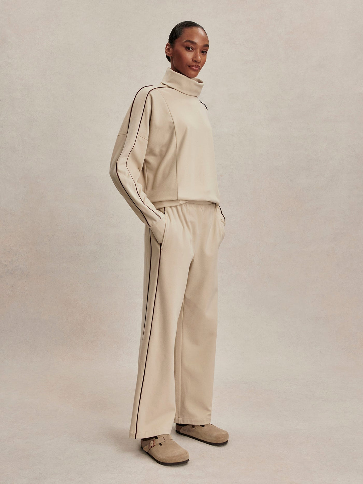 Brushed Rib Wide Leg Pant 28 | Varley Essential