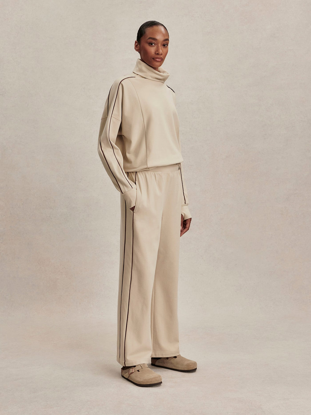 Brushed Rib Wide Leg Pant 28 | Varley Essential