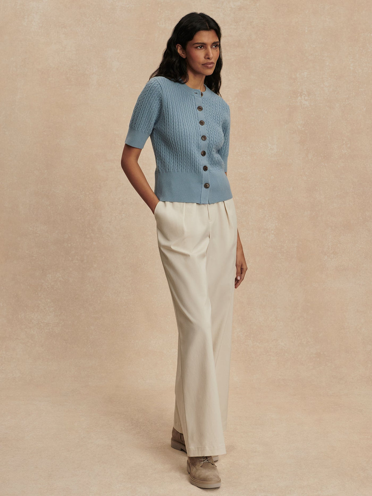 Rhys Short Sleeve Cardigan | Varley Latest