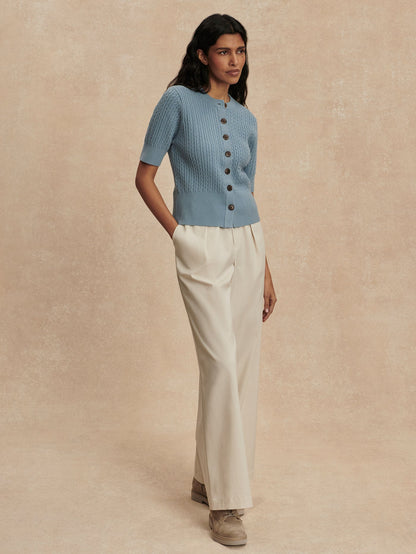 Rhys Short Sleeve Cardigan | Varley Latest