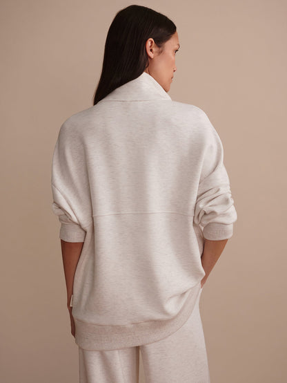 Molly Half Zip Longline Sweat | Varley Featured