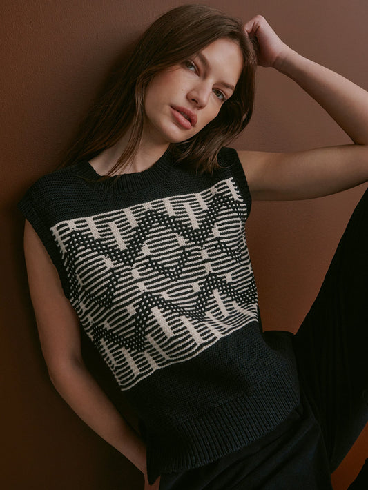 Oline Fairisle Knit Vest | Varley Customer Favorite