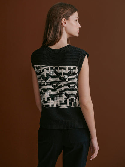 Oline Fairisle Knit Vest | Varley Customer Favorite