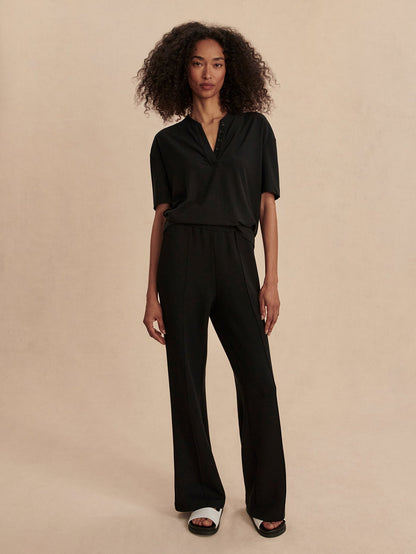 Kasey Mock Placket Rib Tee | Varley Latest