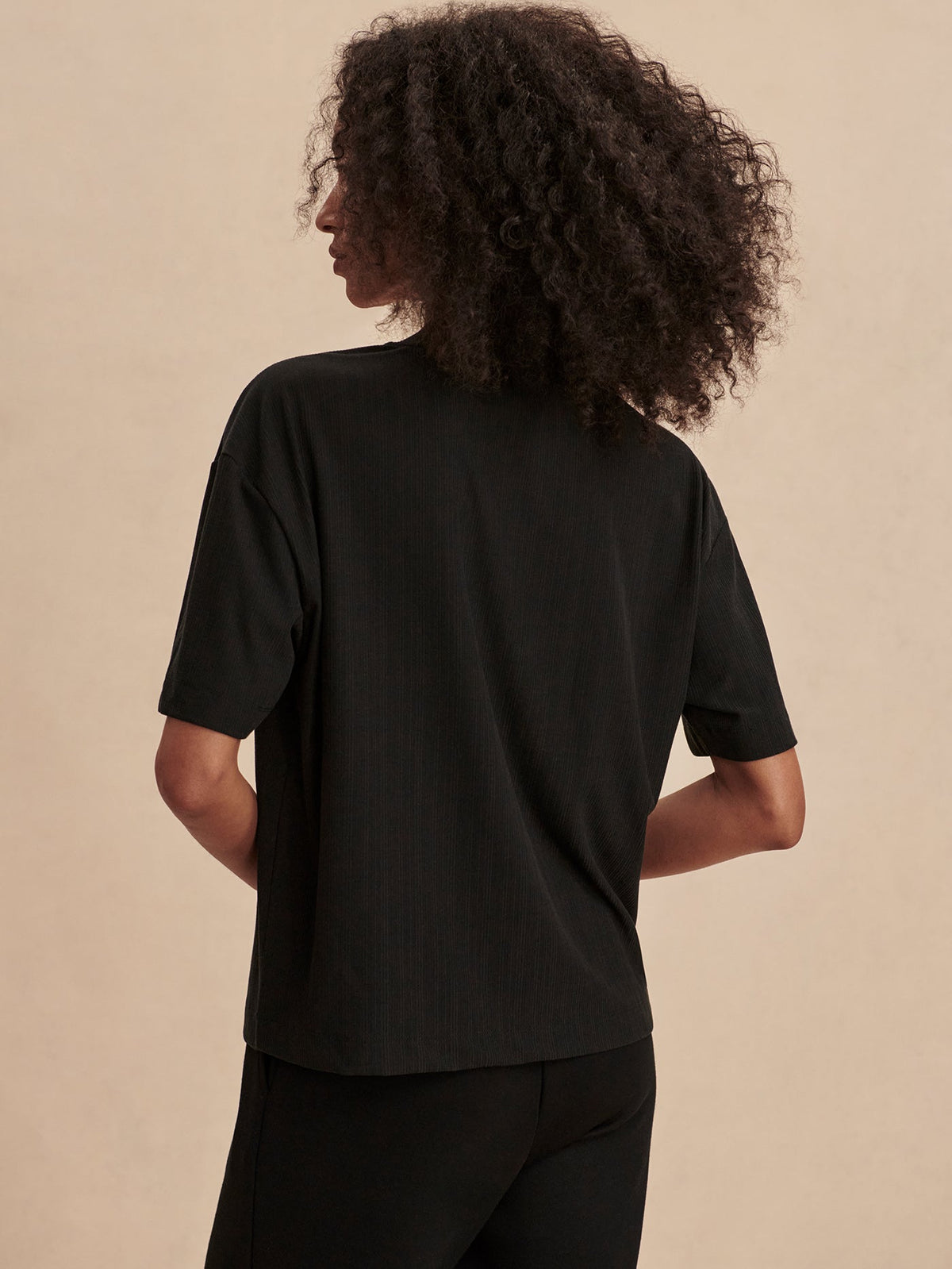 Kasey Mock Placket Rib Tee | Varley Latest