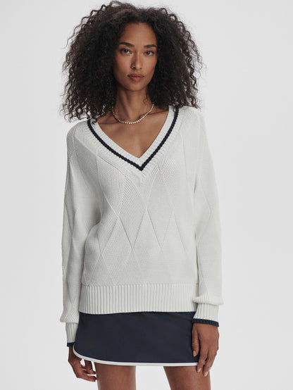 Ray Diamond V-Neck Knit | Varley Trusted
