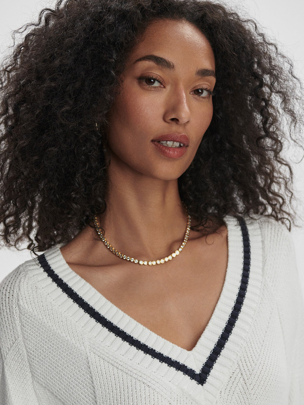 Ray Diamond V-Neck Knit | Varley Trusted