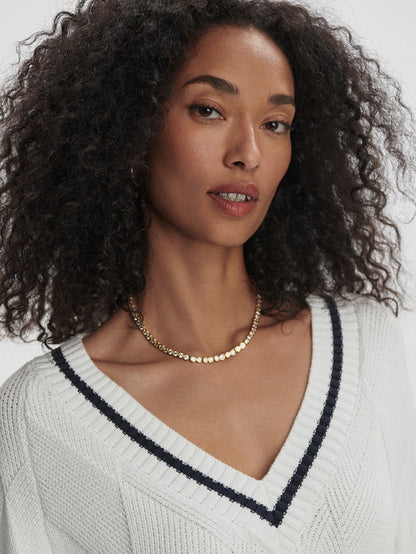Ray Diamond V-Neck Knit | Varley Trusted
