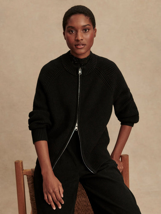 Milo Zip Through Knit Jacket | Varley Discount