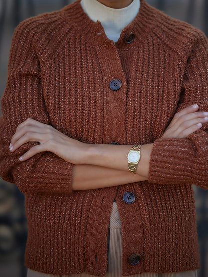 Florrie Boucle Knit Cardigan | Varley Signature