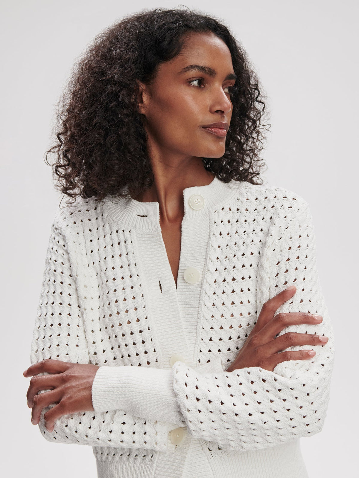 Bettina Textured Knit Cardigan | Varley Trending