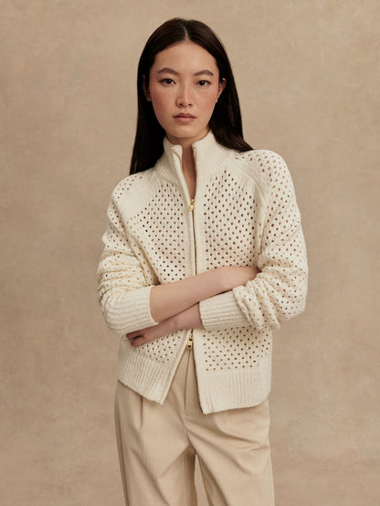 Mandy Boucle Knit Jacket | Varley Latest