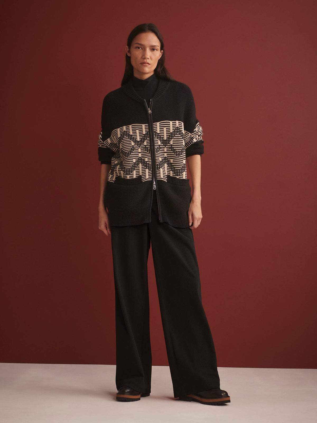 Linnea Fairisle Knit Jacket | Varley Hot Sale