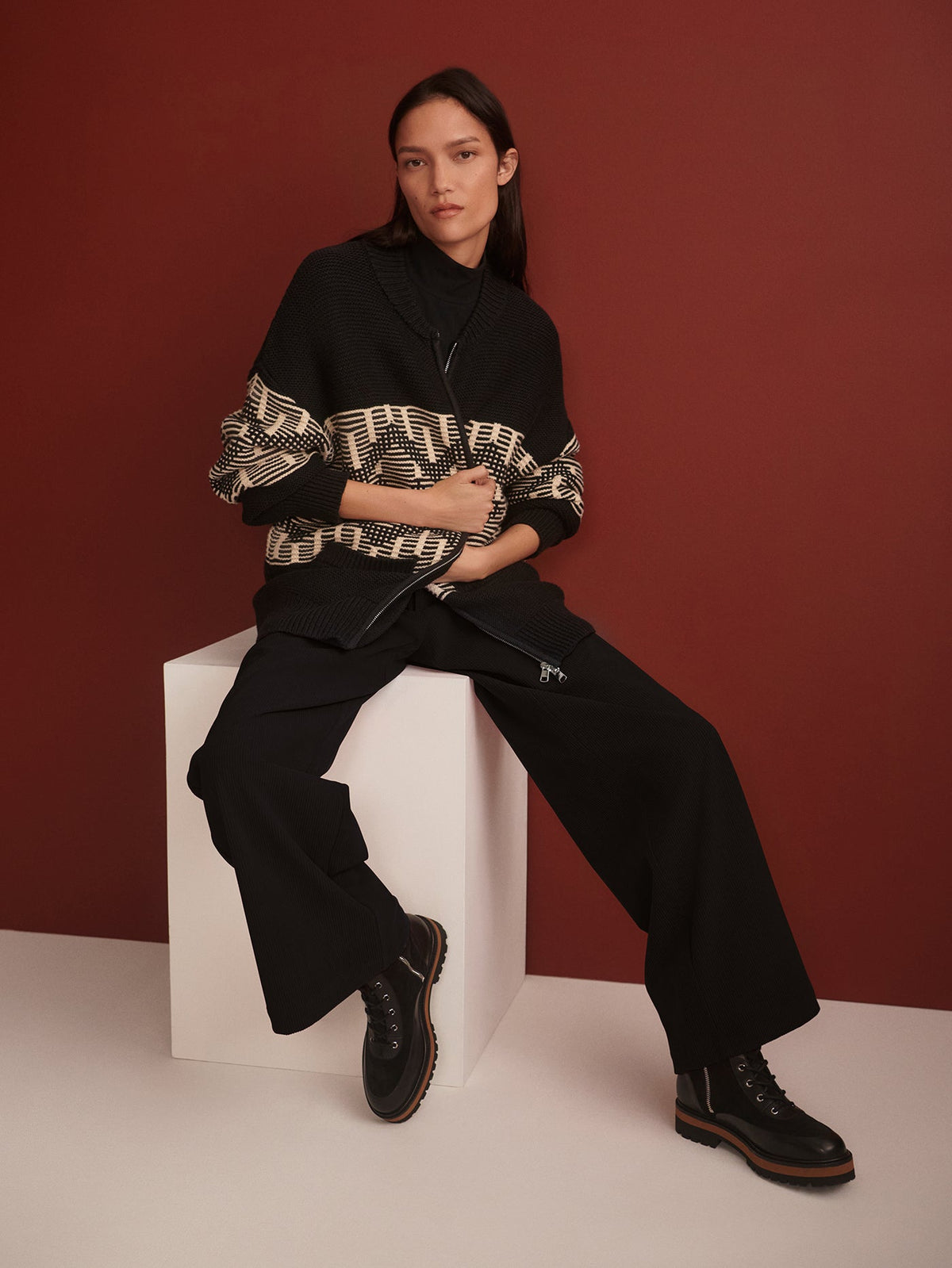 Linnea Fairisle Knit Jacket | Varley Hot Sale