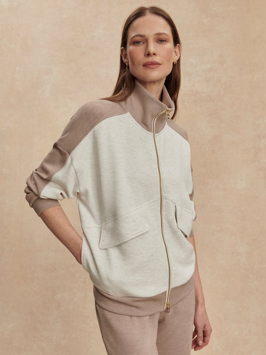 Garcia 2 Tone Zip Through Sweat | Varley Best Price