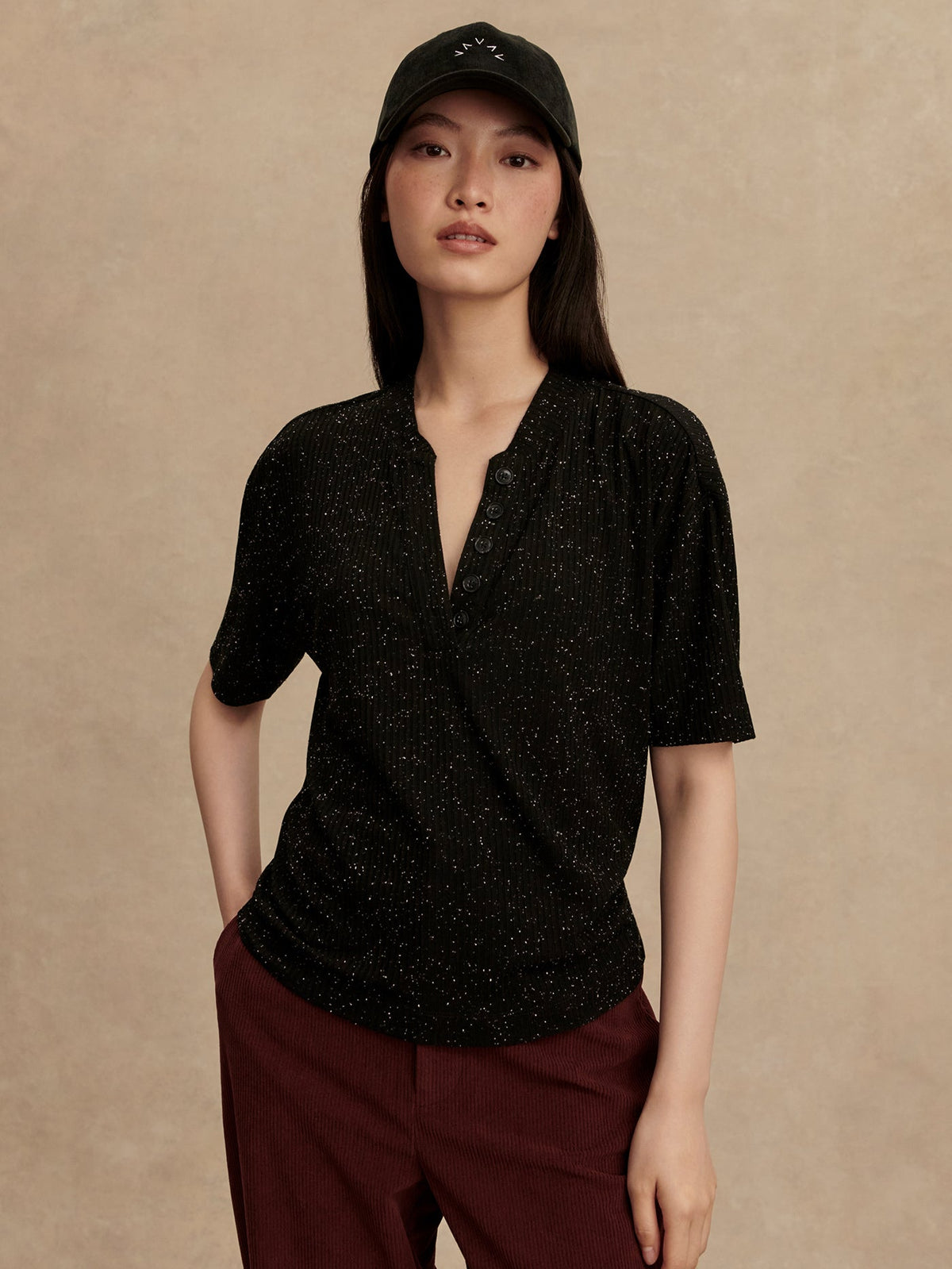 Odette Mock Placket Tee | Varley Popular